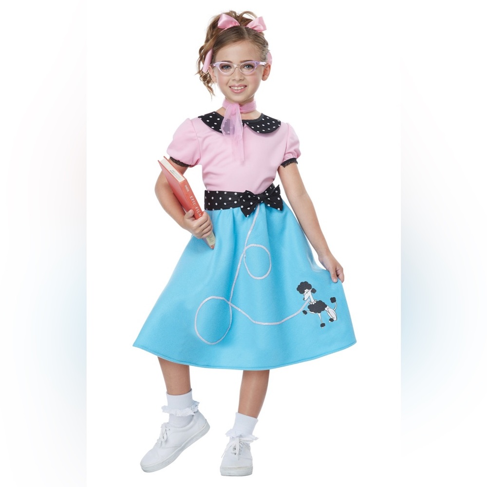 Blue 50's Sock Hop Dress Costume